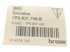 Porsche Cayenne (92A) Meccanismo di sollevamento del finestrino anteriore senza motorino 7P5837756B