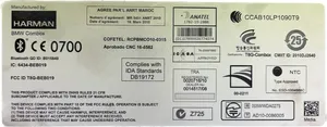 BMW 7 F01 F02 F03 F04 Sterownik / Moduł sterujący telefonem 9257150-01