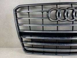 Audi A8 S8 D4 4H Etupuskurin ylempi jäähdytinsäleikkö 4H0853651AA