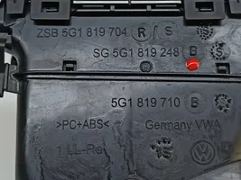 Volkswagen Golf VII Rejilla de ventilación central del panel 5G1819704SZNX