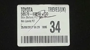 Toyota Auris E180 Doublure de coffre arrière, tapis de sol 5857002240