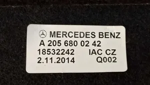 Mercedes-Benz C W205 Wykładzina podłogowa bagażnika A20568002429F08