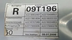 Mercedes-Benz S W221 Fensterheber elektrisch mit Motor Tür hinten A2217300246