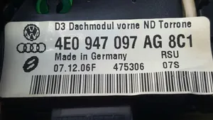 Audi A8 S8 D3 4E Éclairage lumière plafonnier avant 4E0907135A