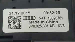 Audi A3 S3 8V Muut kytkimet/nupit/vaihtimet 8V0925301ABNV6