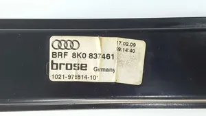 Audi A4 S4 B8 8K Etuoven ikkunan nostin moottorilla 8K0837461C