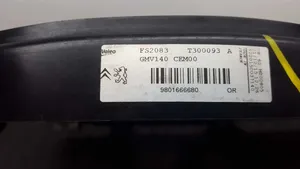 Citroen C3 Jäähdyttimen jäähdytinpuhallin 9801666680