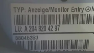 Mercedes-Benz C W204 Monitori/näyttö/pieni näyttö A2046801231