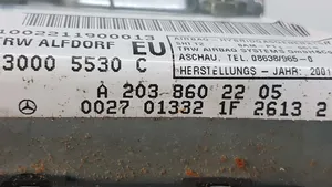 Mercedes-Benz C W203 Poduszka powietrzna Airbag drzwi przednich 0027013321F