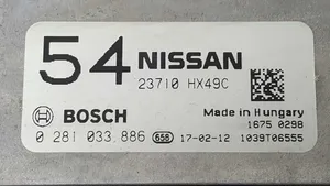 Nissan Qashqai+2 Unité de commande, module ECU de moteur 0281033886