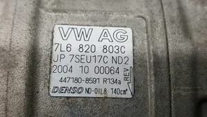 Volkswagen Touareg I Ilmastointilaitteen kompressorin pumppu (A/C) 7P0820803N