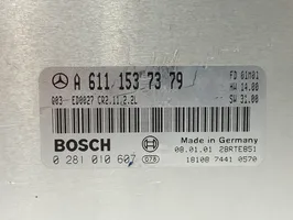 Mercedes-Benz C W203 Unité de commande, module ECU de moteur 0281010607