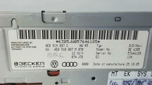Audi A6 S6 C6 4F Navigaatioyksikkö CD/DVD-soitin 4E0910887M