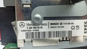 Mercedes-Benz S W220 Navigaatioyksikkö CD/DVD-soitin 7612500040