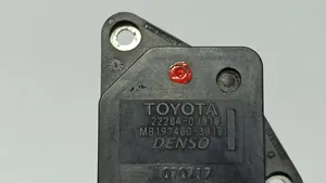 Toyota Yaris Verso Przepływomierz masowy powietrza MAF 22204-0J010