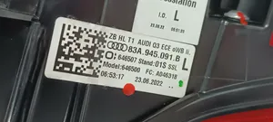Audi Q3 F3 Lampy tylnej klapy bagażnika 