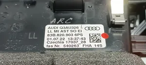 Audi Q3 F3 Kojelaudan keskiosan tuuletussuuttimen ritilä 83B8209036PS