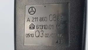 Mercedes-Benz E W211 Klamra przedniego pasa bezpieczeństwa A2118603869