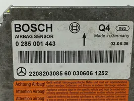 Mercedes-Benz S W220 Turvatyynyn ohjainlaite/moduuli 0285001443