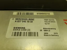 Mercedes-Benz SLK R170 Sterownik / Moduł ECU A0275457032