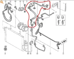 Renault Kangoo I Inne elementy układu klimatyzacji A/C 8200501472