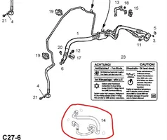 Opel Zafira A Muu ilmastointilaitteen osa (A/C) 6850538