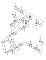 Volkswagen PASSAT B5 Turboahtimen öljyletku 8D0145834F