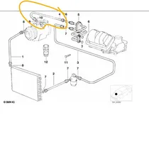 BMW 5 E34 Inne elementy układu klimatyzacji A/C 64538390983