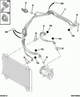 Peugeot 3008 I Muu ilmastointilaitteen osa (A/C) 9674492980