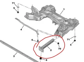 Peugeot 207 Poprzeczka zderzaka przedniego 350862