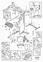 Volvo S80 Bras de contrôle arrière - meta kaip - bras de suspension arrière 9200217