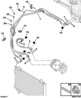 Citroen Berlingo Altri parti dell’aria condizionata (A/C) 9681693180