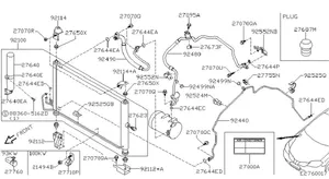 Nissan Primera Other air conditioning (A/C) parts 92440AU801