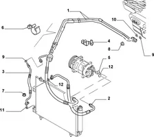 Fiat Ulysse Другая деталь кондиционера воздуха 1493946080