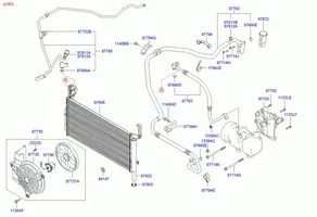 Hyundai Santa Fe Oro kondicionieriaus kita detalė 9776826001