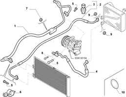 Fiat Punto (188) Altri parti dell’aria condizionata (A/C) 51731174