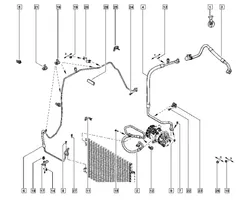 Renault Clio IV Inne elementy układu klimatyzacji A/C 924401488R