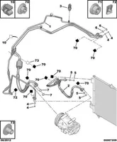 Citroen C2 Other air conditioning (A/C) parts 9650823380