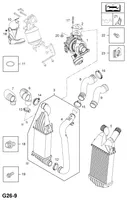 Opel Astra H Tubo flessibile mandata olio del turbocompressore turbo 5836848