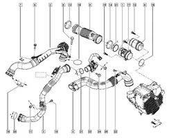 Renault Clio IV Tubo flessibile mandata olio del turbocompressore turbo 165758885R