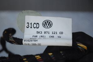 Volkswagen Golf VI Faisceau de câblage de porte avant 5K3971121CD