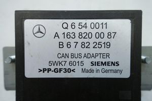 Mercedes-Benz ML W163 Moottorin ohjainlaite/moduuli (käytetyt) A1638200087  MODUŁ KOMPUT