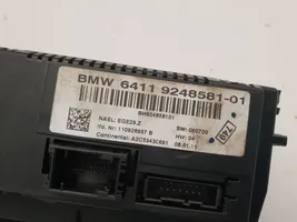 BMW 3 E90 E91 Climate control unit 9248581