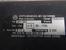 Volkswagen PASSAT B6 Vetokoukkusarja 3C0803881F