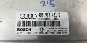 Audi A6 S6 C5 4B Moottorin ohjainlaite/moduuli 4B0907401G