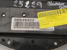 Chevrolet Cruze Radio/CD/DVD/GPS-pääyksikkö 96948422