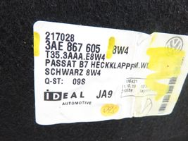 Volkswagen PASSAT B7 Verkleidung Heckklappe Kofferraumdeckel 