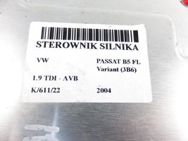 Volkswagen PASSAT B5.5 Sterownik / Moduł ECU 0281011204