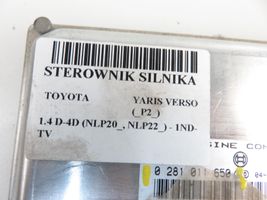 Toyota Yaris Verso Sterownik / Moduł ECU 8966652211