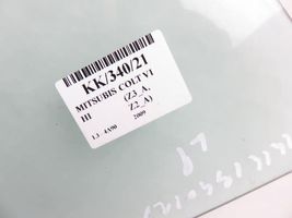 Mitsubishi Colt Etuoven ikkunalasi, neliovinen malli 